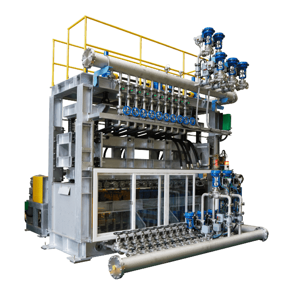 Heavy track shoe line production