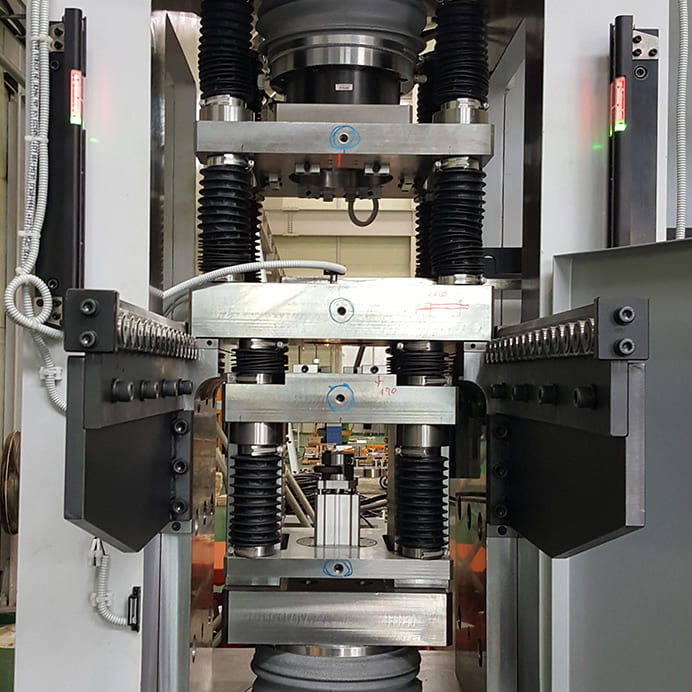 Servo-type powder molding press